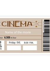 cinema ticket movie coupon admit film entertainment 