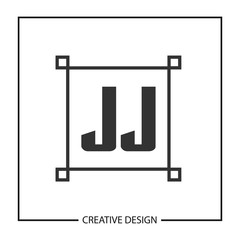 Initial JJ Letter Logo Template Design