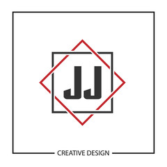 Initial JJ Letter Logo Template Design
