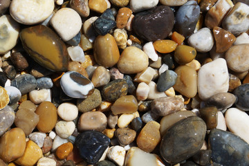 sea wet pebbles