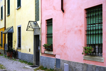 Architectural detail in Iseo Resort in Italy, Europe