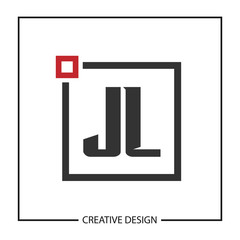 Initial JL Letter Logo Template Design