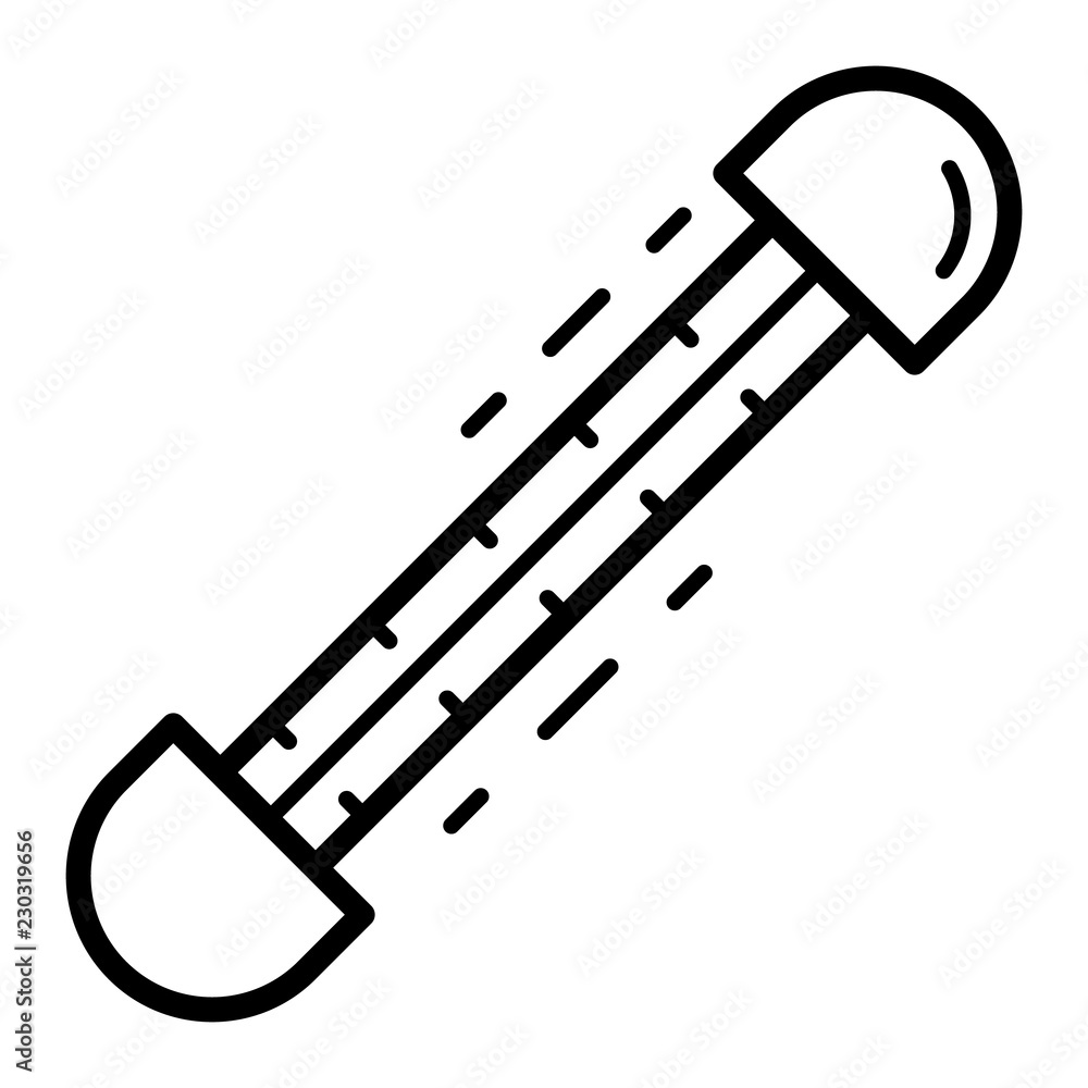 Poster window thermometer icon. outline window thermometer vector icon for web design isolated on white bac