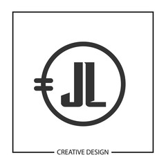Initial JL Letter Logo Template Design