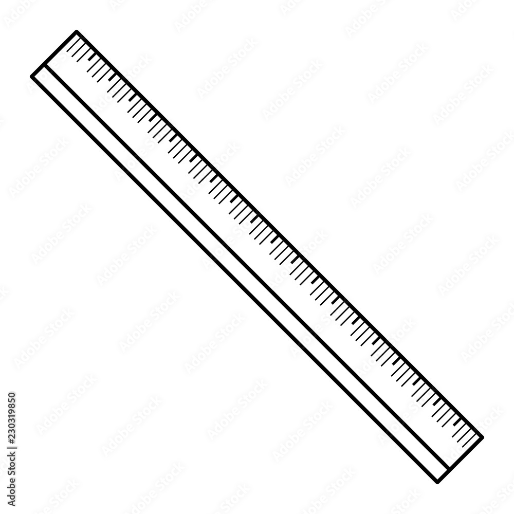 Aufkleber cm ruler icon. outline cm ruler vector icon for web design isolated on white background