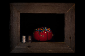 Framed Sewing Supplies