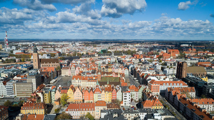 Fototapeta na wymiar Wrocław Rynek panorama miasta