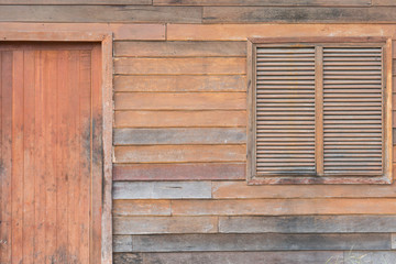 Thai Wooden Shutter Windows and Door