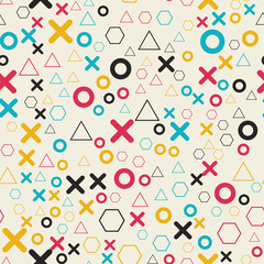 Abstract geometric pattern. Memphis. seamless