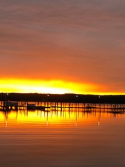 Dock sunset