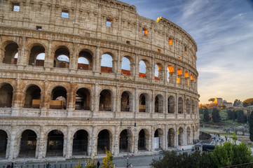 Fototapeta na wymiar The Roman Colosseum