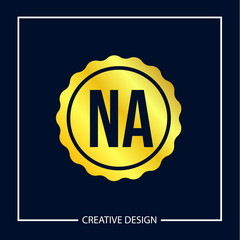 Initial NA Letter Logo Template Design