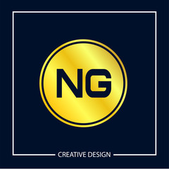 Initial NG Letter Logo Template Design