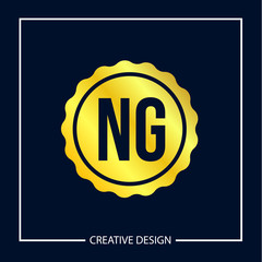 Initial NG Letter Logo Template Design