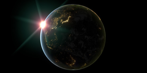 sun and earth 