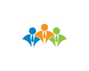 Businessman logo illustration