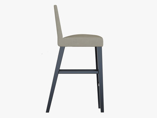 Bar chair on a white background 3d rendering