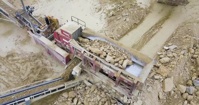 Ascending away from a Limestone Rock Crusher