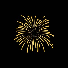 Obraz premium Fireworks Vector Template Design Illustration