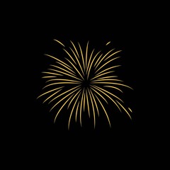 Fireworks Vector Template Design Illustration