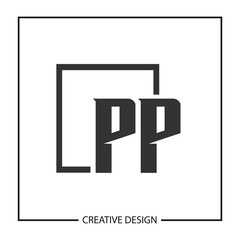 Initial PP Letter Logo Template Design