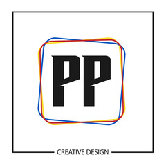 Initial PP Letter Logo Template Design