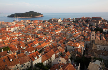 Dubrovnik, Croatia, known as the Pearl of the Adriatic, one of the most prominent tourist destinations in the Mediterranean, a UNESCO World Heritage site.