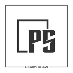 Initial PS Letter Logo Template Design