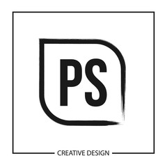 Initial PS Letter Logo Template Design