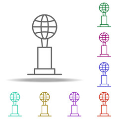 basketball cup icon. Elements of awards in multi color style icons. Simple icon for websites, web design, mobile app, info graphics
