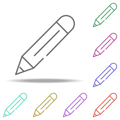 pencil icon. Elements of construction in multi color style icons. Simple icon for websites, web design, mobile app, info graphics