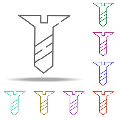 screw, bolt icon. Elements of construction in multi color style icons. Simple icon for websites, web design, mobile app, info graphics