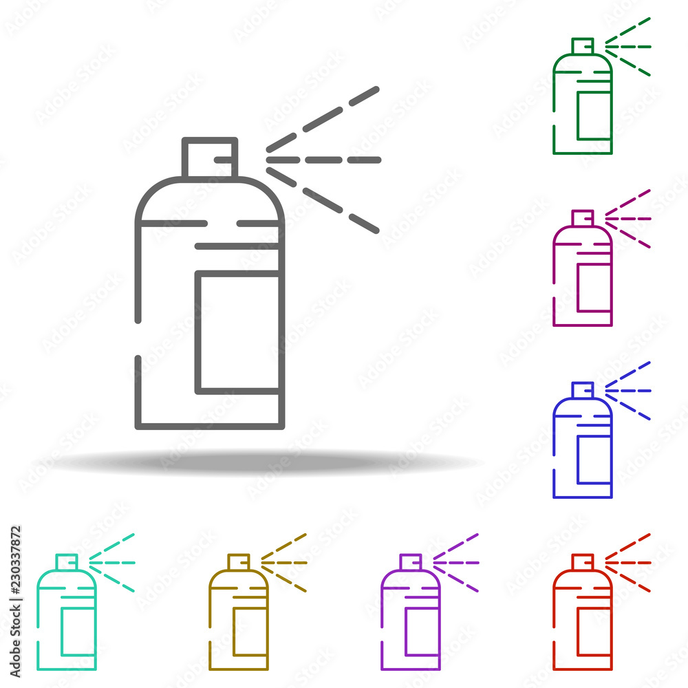 Poster spray paint icon. elements of construction in multi color style icons. simple icon for websites, web