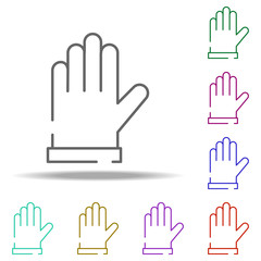 gloves for work icon. Elements of construction in multi color style icons. Simple icon for websites, web design, mobile app, info graphics