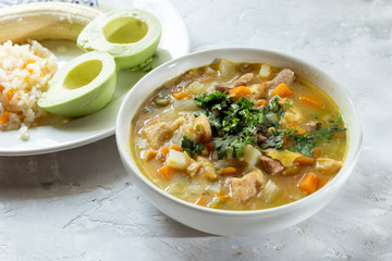 tripe soup, traditional Colombian food