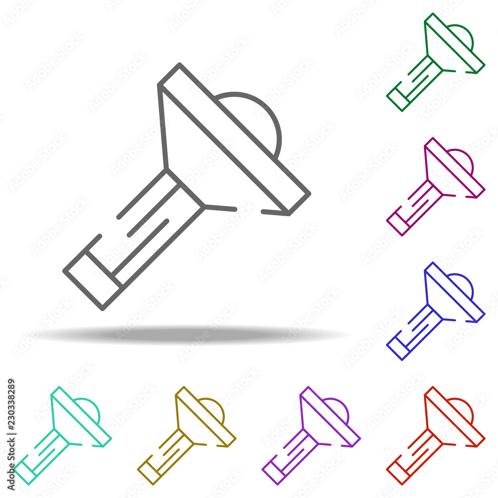 Poster bright lantern icon. elements of construction in multi color style icons. simple icon for websites, 