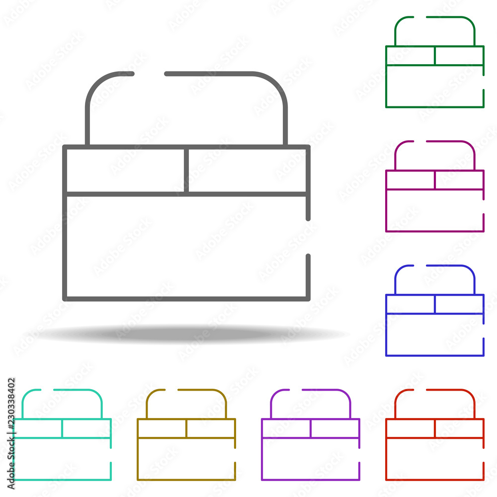 Poster toolbox icon. elements of construction in multi color style icons. simple icon for websites, web des