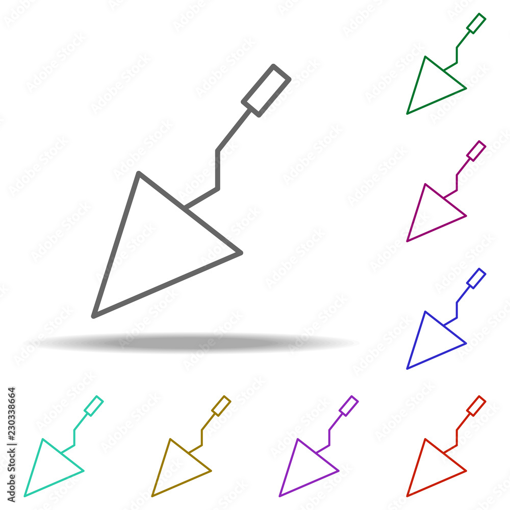 Poster spatula icon. elements of eco in multi color style icons. simple icon for websites, web design, mobi