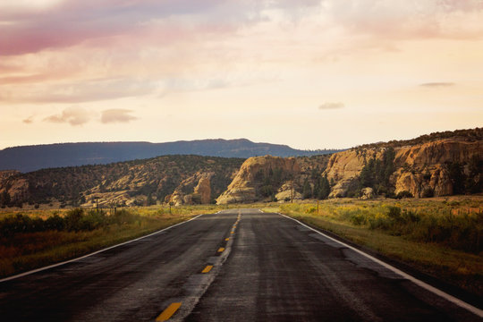 road in mountains