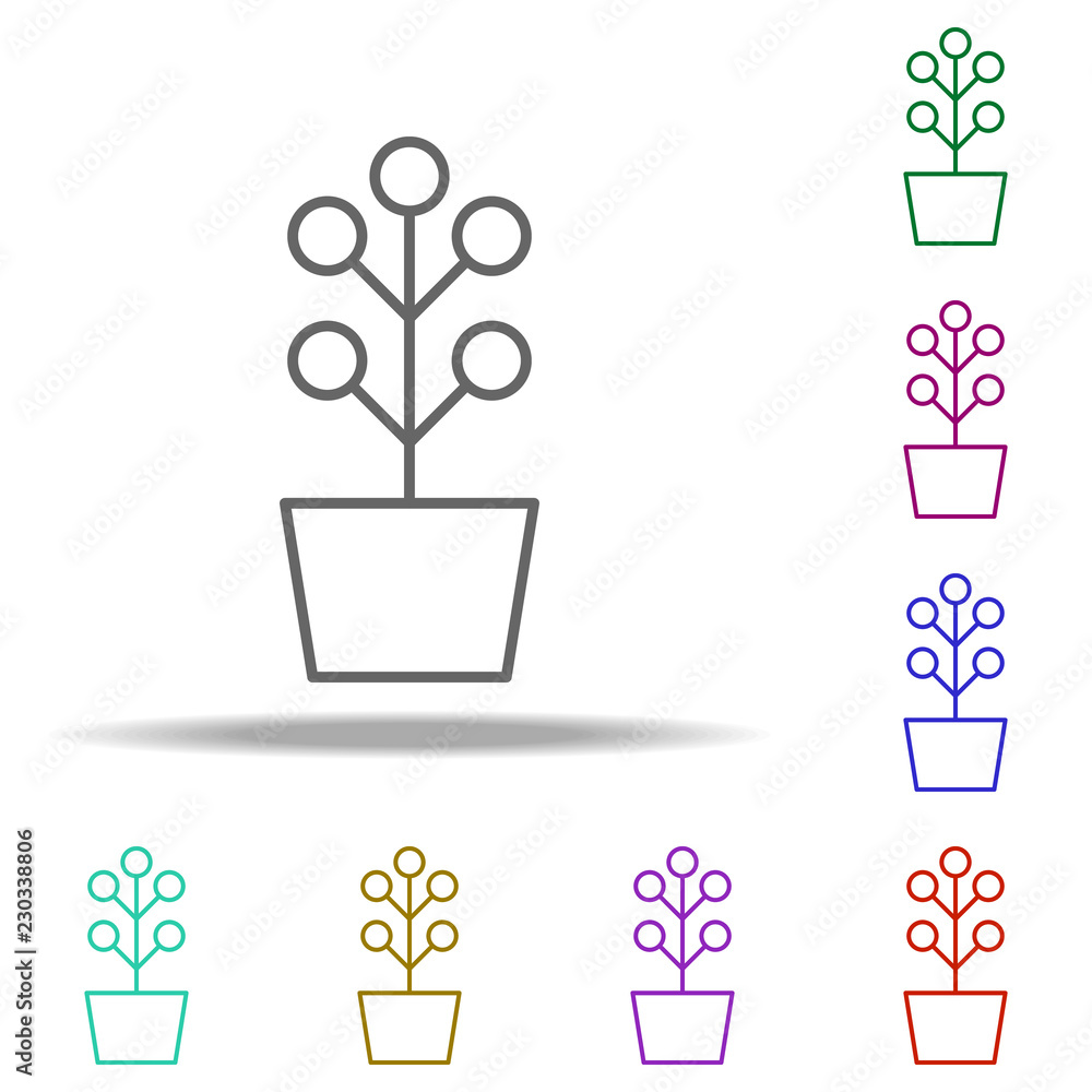 Poster plant icon. elements of eco in multi color style icons. simple icon for websites, web design, mobile