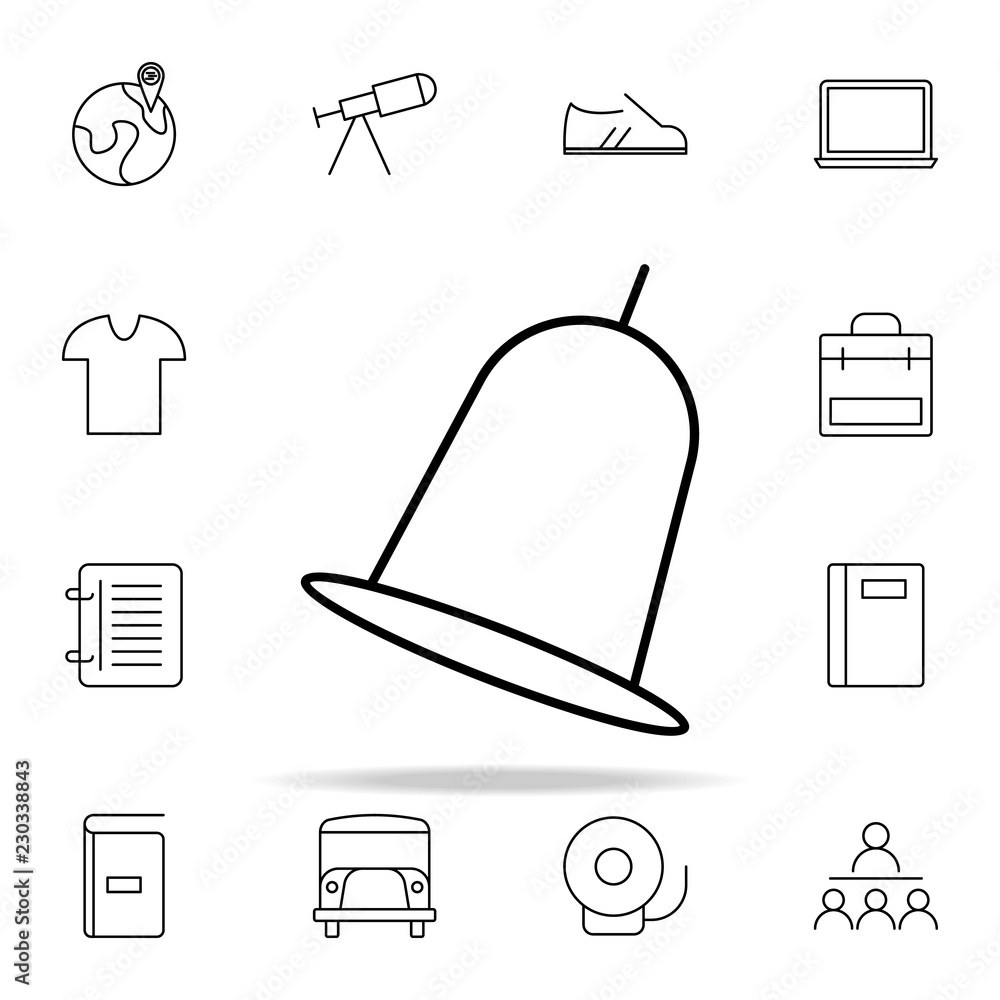 Poster turn icon. school icons universal set for web and mobile