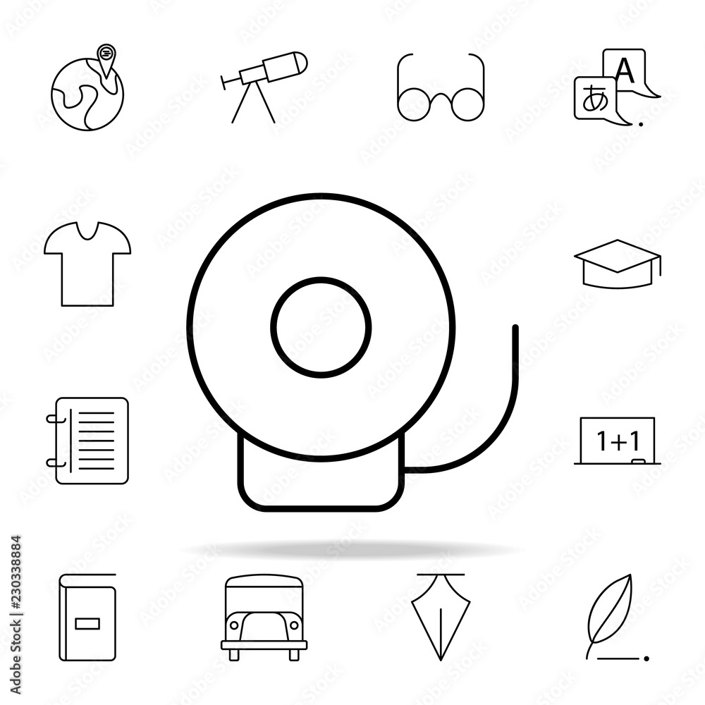 Aufkleber change call icon. school icons universal set for web and mobile