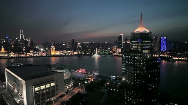Waitan embankment of Shanghai