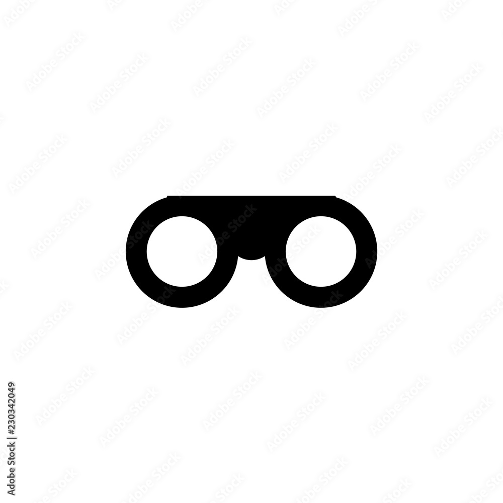 Aufkleber binoculars icon. one of simple collection icons for websites, web design, mobile app