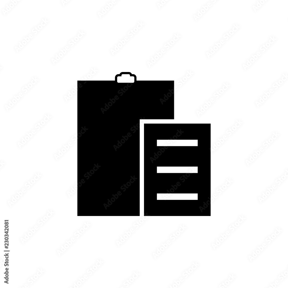Poster clipboard icon. one of simple collection icons for websites, web design, mobile app
