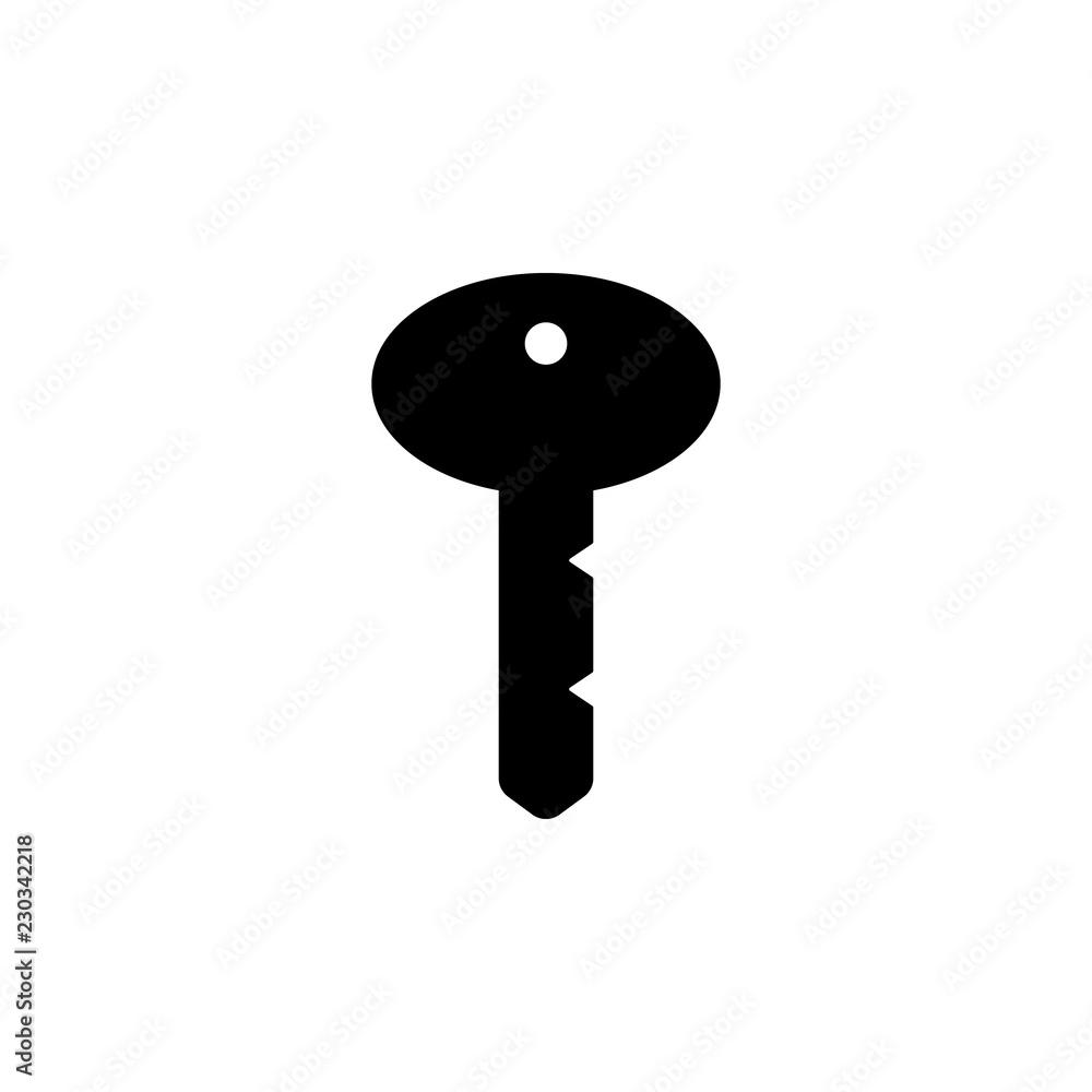 Aufkleber key icon. one of simple collection icons for websites, web design, mobile app
