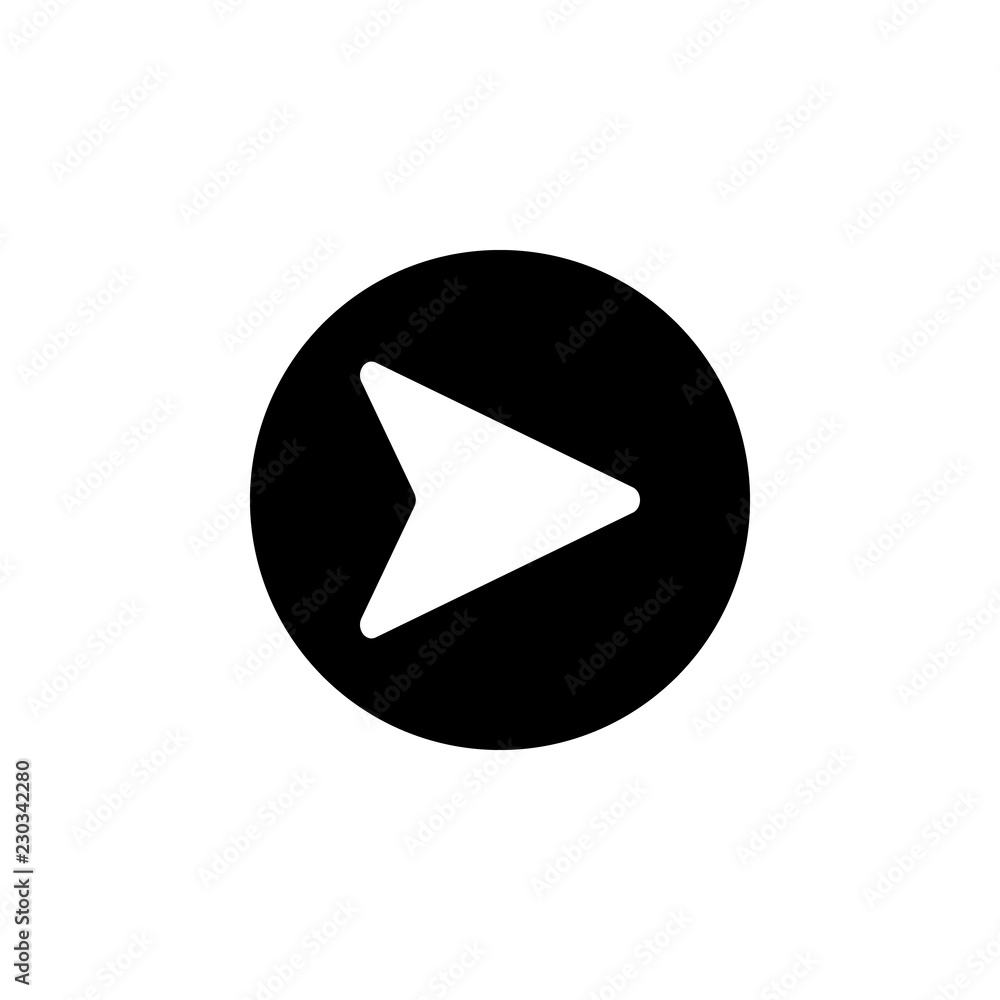 Poster navigation arrow icon. one of simple collection icons for websites, web design, mobile app
