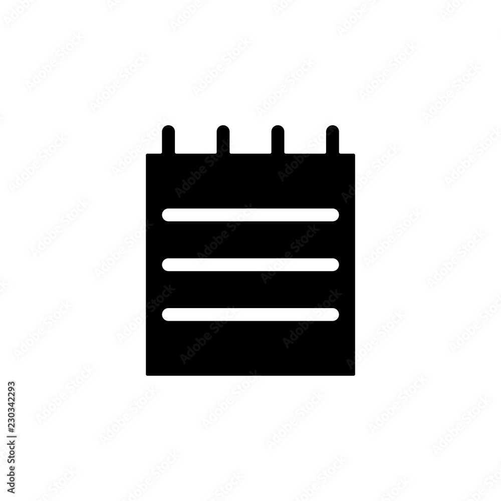 Poster notebook icon. one of simple collection icons for websites, web design, mobile app
