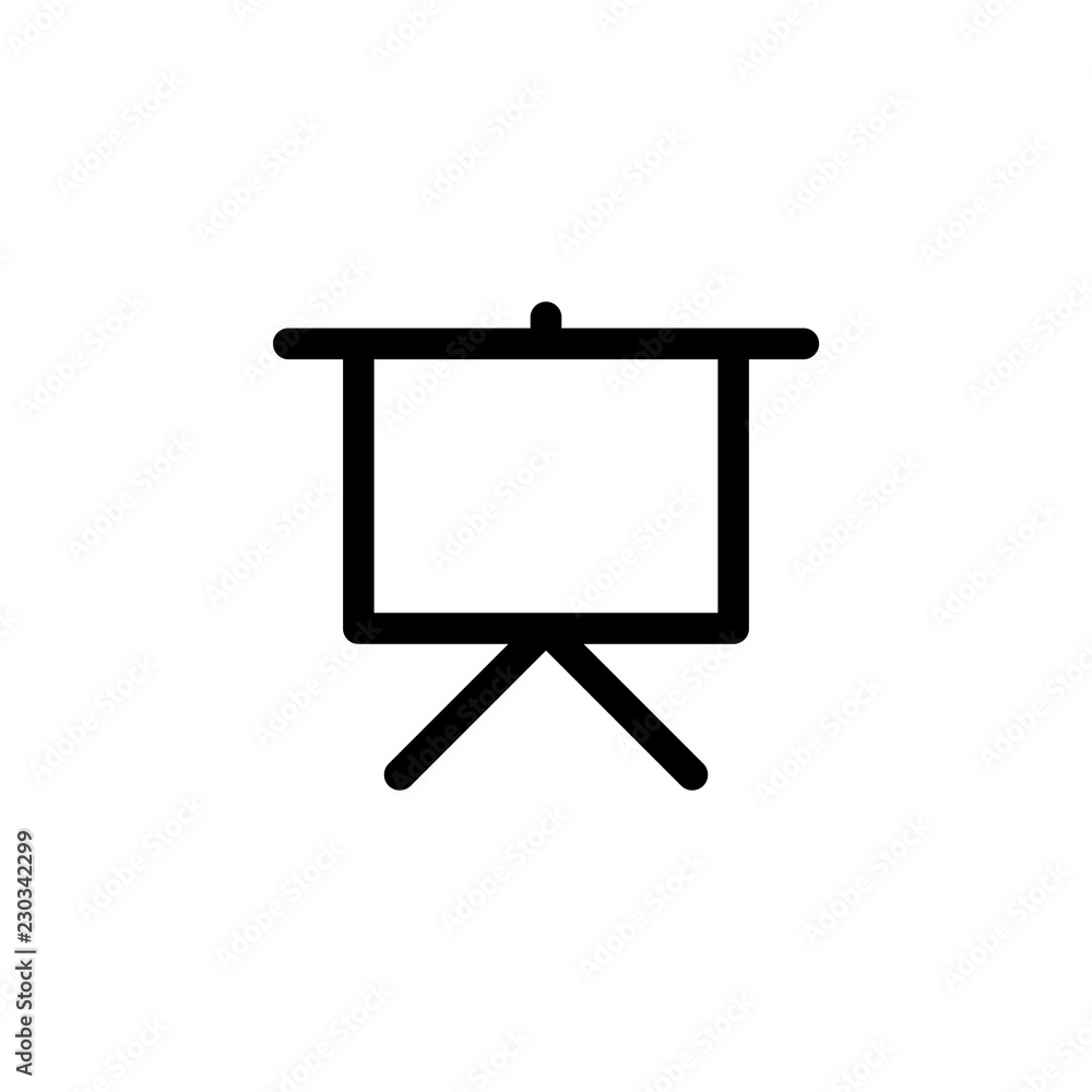 Poster painting canvas icon. one of simple collection icons for websites, web design, mobile app