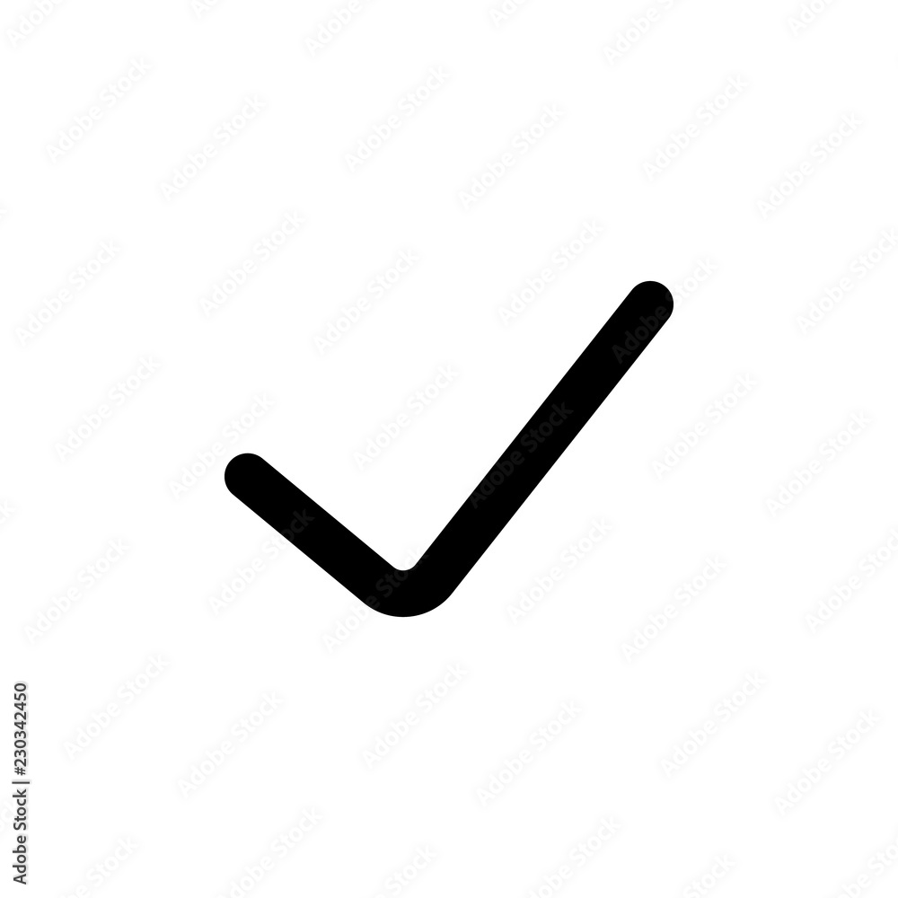 Poster checked mark icon. one of simple collection icons for websites, web design, mobile app